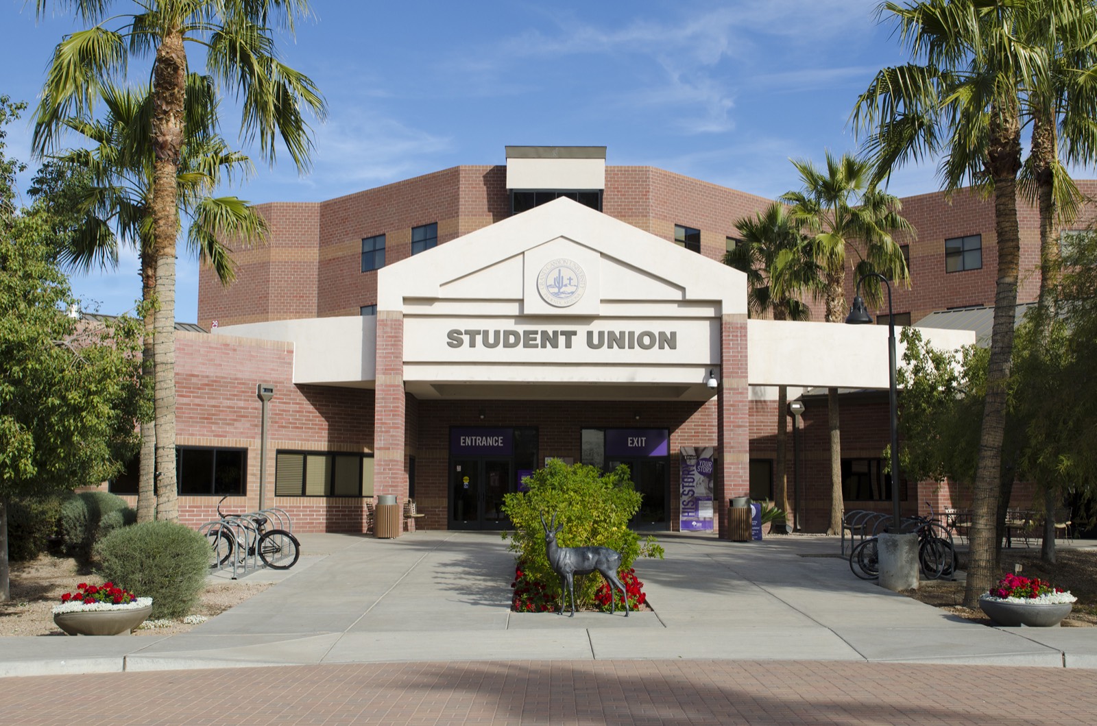 Grand Canyon University campus buildings along West Camelback Road