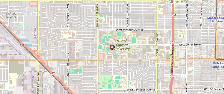 OpenStreetMap of Grand Canyon University